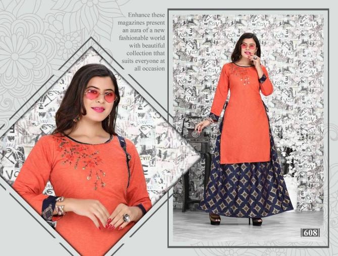 Beauty Queen Bestie Rayon Ethnic Wear Rayon Kurti With Bottom Collection